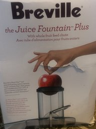 Breville The Juice Fountain Plus In Box And Magic Bullet Cups & Parts And Books (Base Not Present)