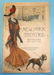 1910 Program - New York Theatre - Broadway 44th & 45th Sts.