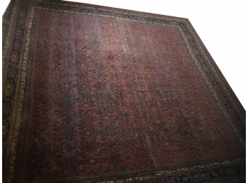 Unique Antique Oriental Carpet , Heavy, Well Made, 2 Pcs