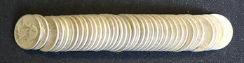 Roll Of 40 1942-P Washington Silver Quarters - Circulated