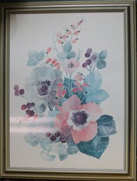 Framed Floral Print - 24' W X 31' H