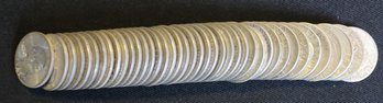 Roll Of 40 - 1942-P Silver Washington Quarters - Better Than Average Circulated