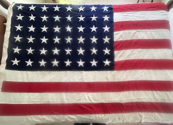 Large American 48 Star Flag, Well Made, 58' X 114'
