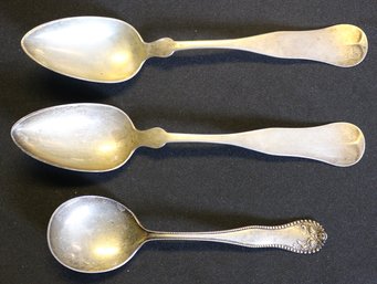 Three Spoons Marked Sterling 4.5 Ozt