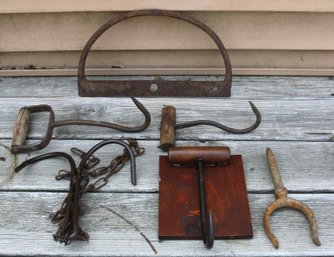 Lot Of Assorted Vintage Tools/implements