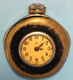 Unusual Vintage Men's REX Pocket Watch, Brass Case