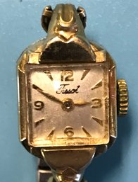 Vintage Ladies TISSOT Wrist Watch, Marked 10K G. Filled, Back Not Removed