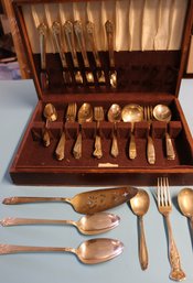 Silverplate Flatware - Mixed Utensils - Some Serving Pieces