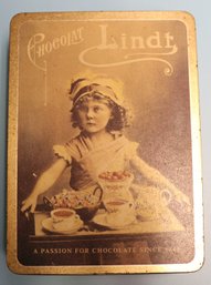 Lindt Chocolat Tin Box - 6.5' X 9' X 2.5'