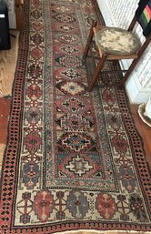Oriental Runner Taupe, Rust, Blue Gray And Black, 42' X 118'L