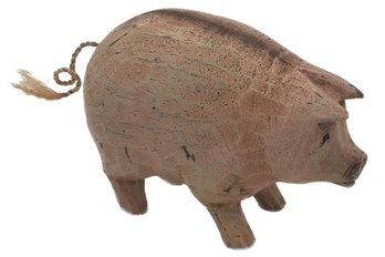 Decorator Country Chic Carved Pink Pig