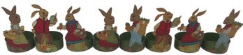 Vintage Collection Of 8 Peter Rabbit Beatrice Potter-Style Easter Spring Candy Holders