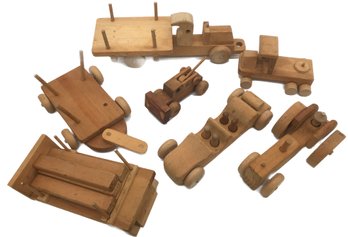 Vintage Collection Of Large Scale Wooden Toys