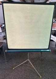 Vintage Radient Leader Projector Screen, 41' X 67'H (Fully Extended)