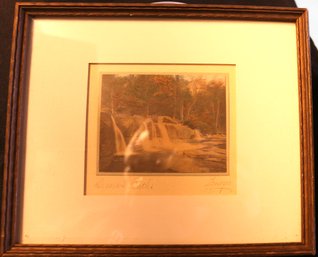 Two Framed And Signed Sawyer Hand Colored Photographs