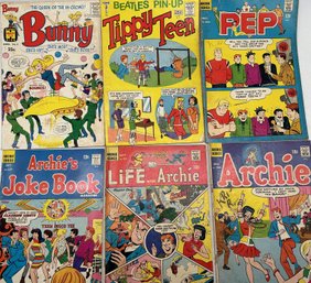 6 Pcs 1960s Archie Series Comic Books