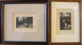 Two Signed & Colored Photographs By Lamson