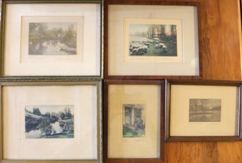 Group Of 5 Signed And Colored Photographs By Davidson