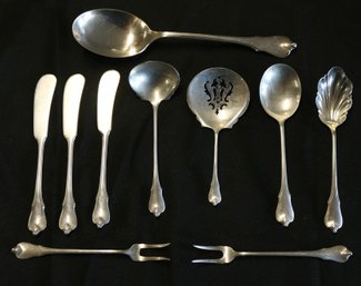 Wallace Sterling - 10 Serving Pieces - Total Weight 10.29 Ozt