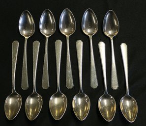 Eleven Sterling Silver Teaspoons By Weidlich Bros. - 9.54 Ozt