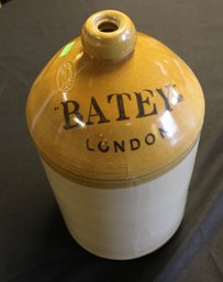 London Made Pottery Jug - Marked Batey - London - 13' High X 6 3/4' Diameter