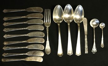 Group Of Assorted Pieces Of Flatware - All Marked Sterling - 15.02 Ozt