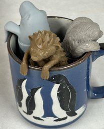 3 Pcs Silicone  Loose Leaf Tea Infusers For Mug Or Cup, Manatee, Sloth And Hedgehog Perfect For A Tea Lover