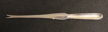RARE Antique Georg Jensen Silver Lobster Pick In Beaded Pattern - Made In 1927 (2 Of 2)