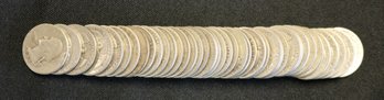 Roll Of 40 Silver Washington Quarters - From The 1930's & 1940's - Better Than Average Circulated