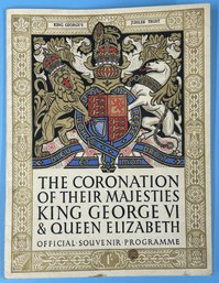 1937 Official Souvenir Programme 'The Coronation Of Their Majesties King George VI & Queen Elizabeth'