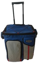 Athalon Insulated Rolling Cooler Bag With Telespoing Handing
