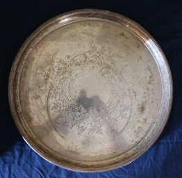 Towle Silverplate Serving Tray 17' Diameter