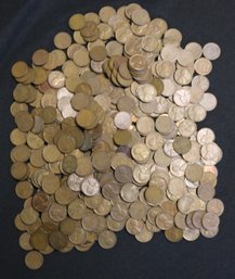 Lot Of Lincoln Cents - 3lbs 2 Oz In Wheat Back Cents & 1lb 5 Oz In Memorial Cents