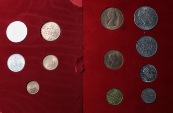 Great Britian Coin Samples From Decimal Changeover (1971)
