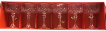 6 Pcs New In Box Cristal D' Arques Lead Crystal Sherbert Or Champagne Glasses #1