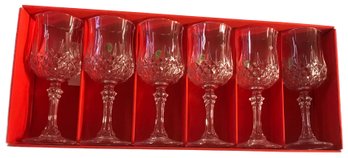 6 Pcs New In Box Cristal D' Arques Lead Crystal White Wine Glasses #1