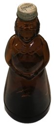 Vintage Mrs. Butterwoth's Lite Brown Glass Syrup Bottle With Screw On Cap