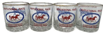5 Pcs Vintage 1985 Rocks Glasses From Scarborough Maine Invitational Race
