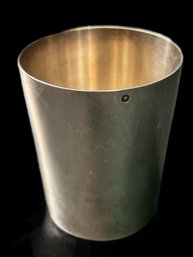 Antique Kirby Beard Et DS Coin Silver Cup, 1-3/8' Diam. X 2.3-/'H, 2 Hallmarks, 7.25'L, Weight 43.81 Dwt