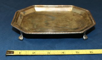 Small Silverplated Footed Tray - 6.75' X 5.25' X 1'