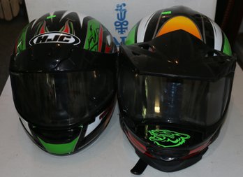 Two Snowmobile Helmets - Excellent Condition