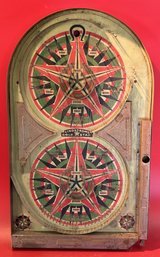 Vintage Lindstrom's Gold Star Bagatelle Pinball Game, 14.25' X 24'L, Great Wall Decoration