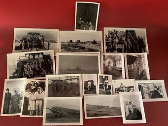 22 Pcs Vintage Lot Of Black & White WWII Photography