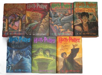 First Seven Hardcover Volumes Of The Harry Potter Series By J. K. Rowling - First American Editions