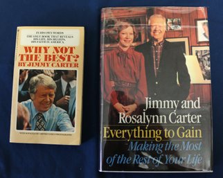 2-books, One Autographed By Jimmy Carter - One Autographed By Jimmy & Rosalynn Carter