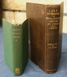 Two Books By Louis Agasszi  - ''Agassiz's Geological Sketches' - 1866 - And 'Lake Superior' - 1850