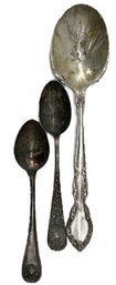 3 Pcs Sterling Silver .925 Spoons 30.26 Dwt