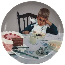 German Collector Porcelain Plate - B&G Copenhagen - Ikke Lutter Lagkage, Af Kurt Ard #9505D
