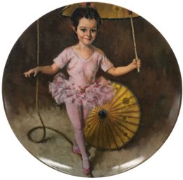 Knowles RECO Porcelain Collector Plate - McClelland - Katie The TIghtrope Walker #A4161