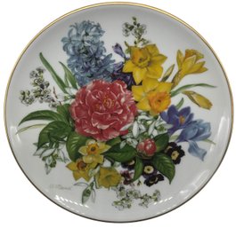 Collector Porcelain Plate - Hutschenreuther Germany - Fruhlingsmorgen, Af U.Band #6889K